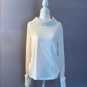 Cowl neck bell sleeve